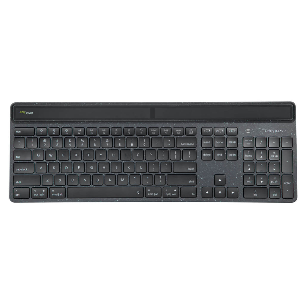 Targus EcoSmart - Tastatur - nachhaltige Energiegewinnung - TL: Deutsch, QWERTZ, Ansicht 2