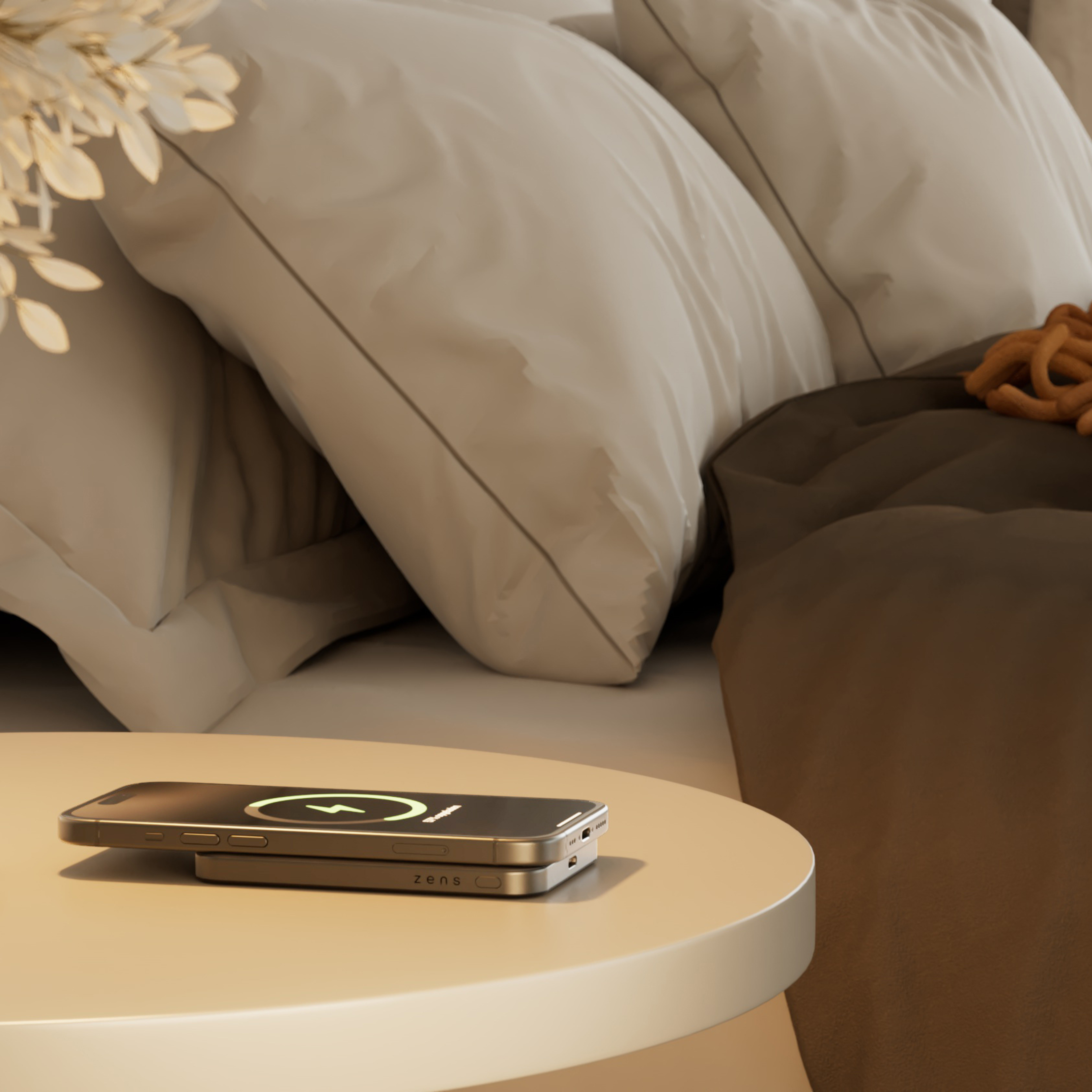 Zens Pro 1 - Induktive Power Bank - dünn - 5000 mAh - Schwarz, Ansicht 2