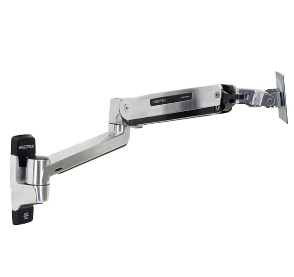 Ergotron LX HD Sit-Stand Wall Arm - Befestigungskit (Erweiterungsadapter, VESA-Adapter, Steh-Sitz-Arm, Wandhalterung), Ansicht 4