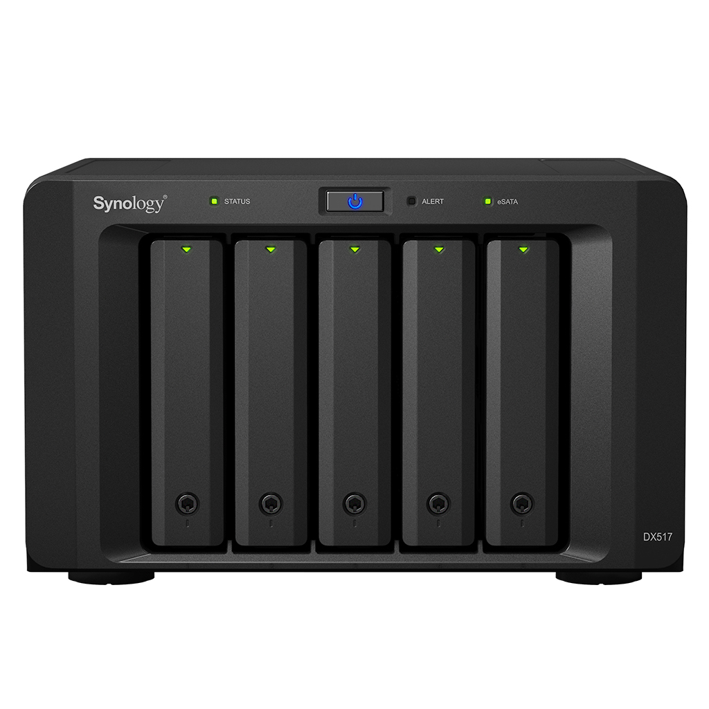 Synology DX517, 3,91 kg, Desktop, Schwarz