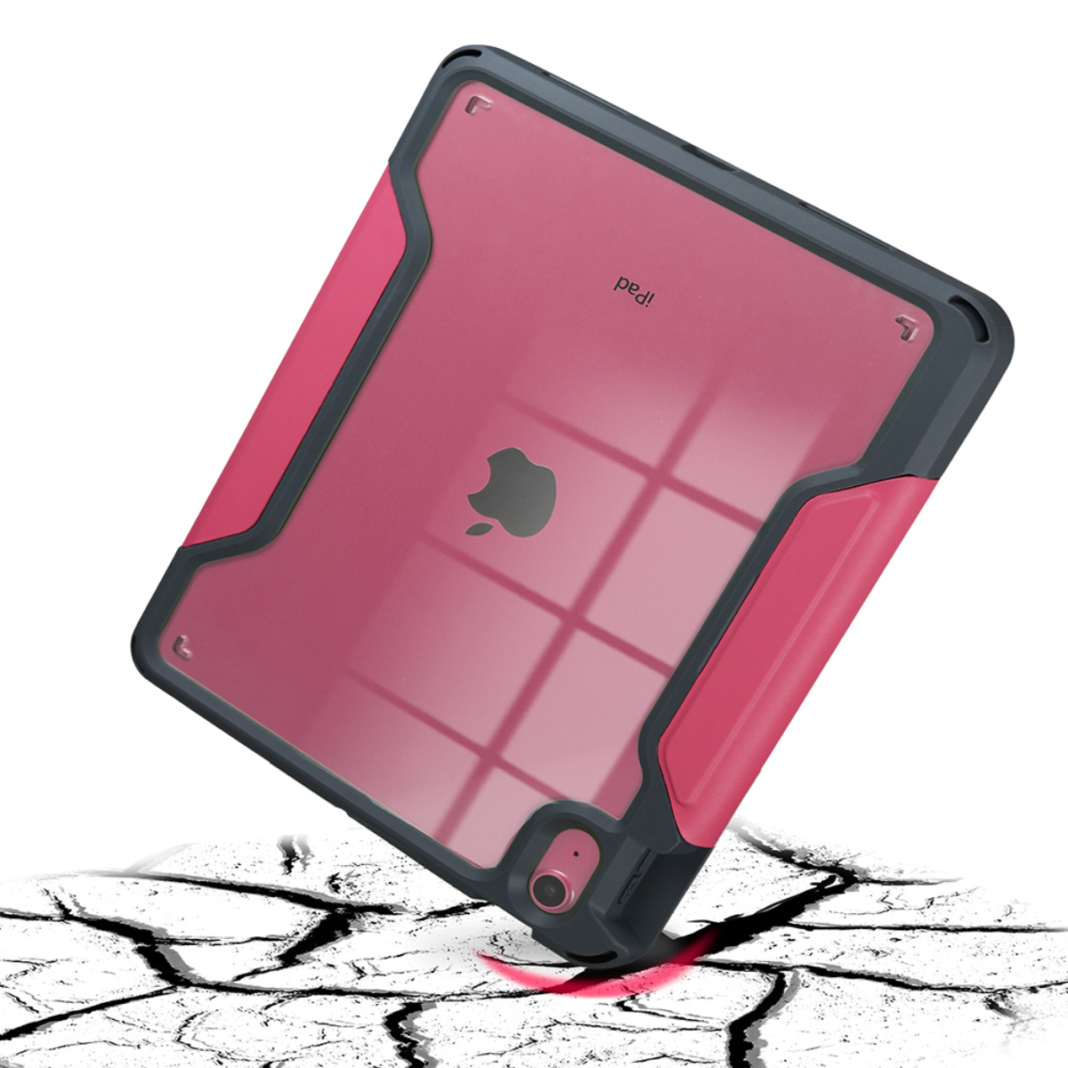 DEQSTER Rugged MAX Case 10.9 - für iPad 10te Gen. - Schutzhülle - starker Schutz - Robust - transparente Rückseite, Ansicht 2
