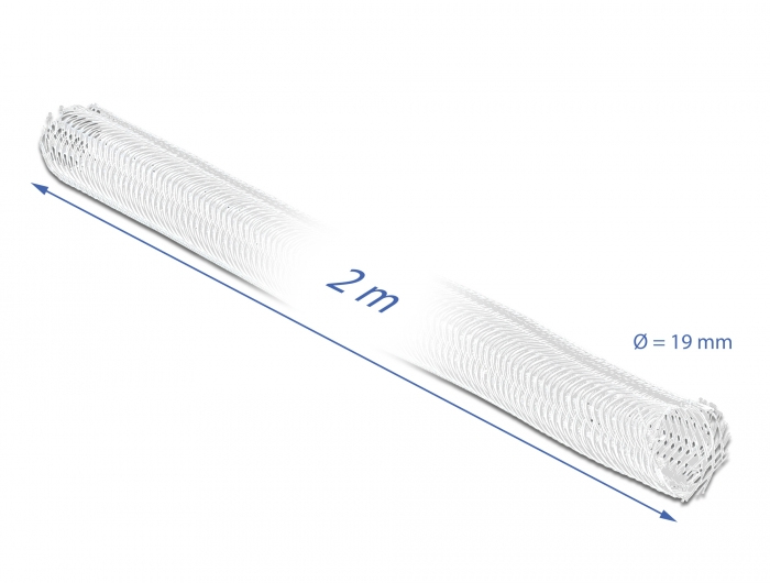 Delock Braided Sleeving with Hook-and-Loop Fastener, Ansicht 2