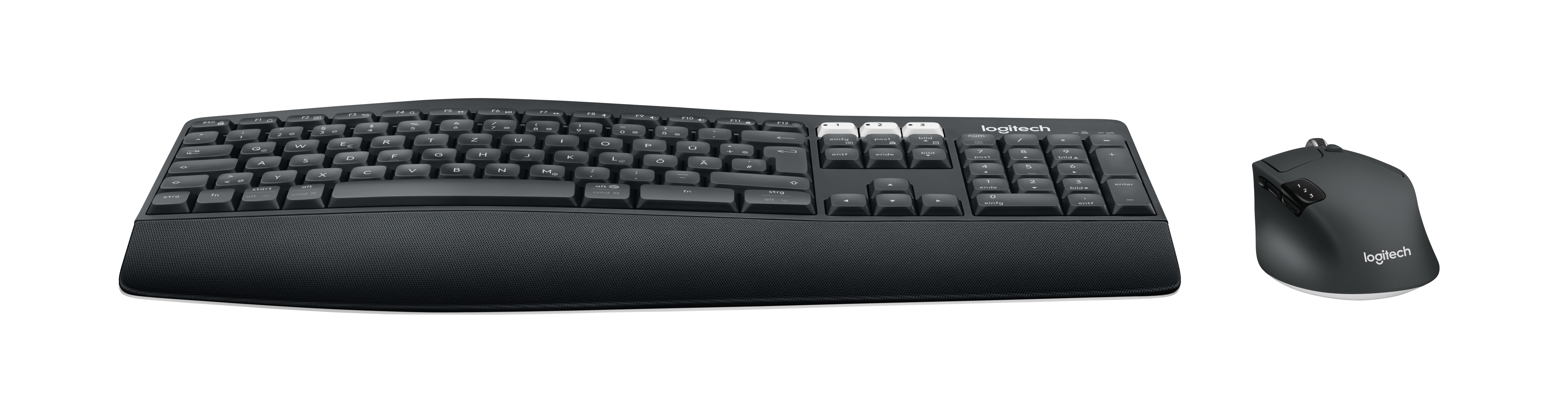 Logitech MK850 RF Wireless + Bluetooth QWERTZ Deutsch Schwarz Tastatur - Afbeelding 1 van 1