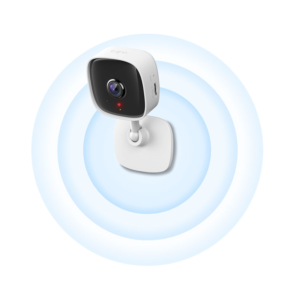 TP-LINK Tapo C110 - IP-Sicherheitskamera - Indoor - Kabellos - FCC - IC - CE - NCC - Tisch/Bank - Weiß - Schwarz, Ansicht 3