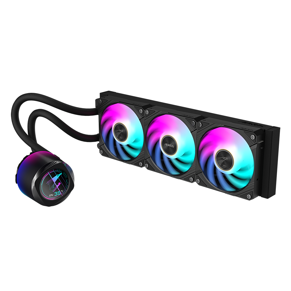Gigabyte AORUS WATERFORCE X II 360 - Prozessor-Flüssigkeitskühlsystem - (für: AM4, TR4, LGA1200, LGA1700, AM5), Ansicht 2