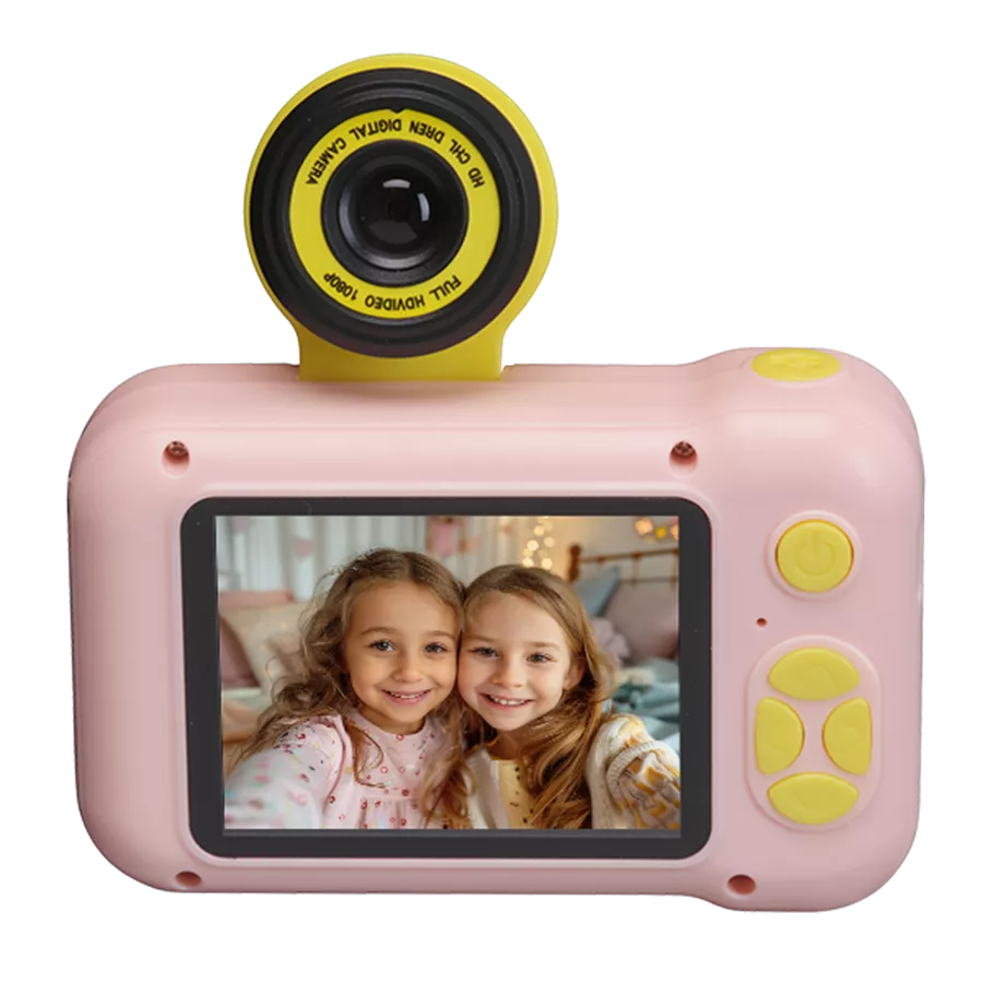 Inter Sales KCA-1351 Kinder Kamera rosa KCA-1351RO - Digitalkamera - 40 MP, Ansicht 2