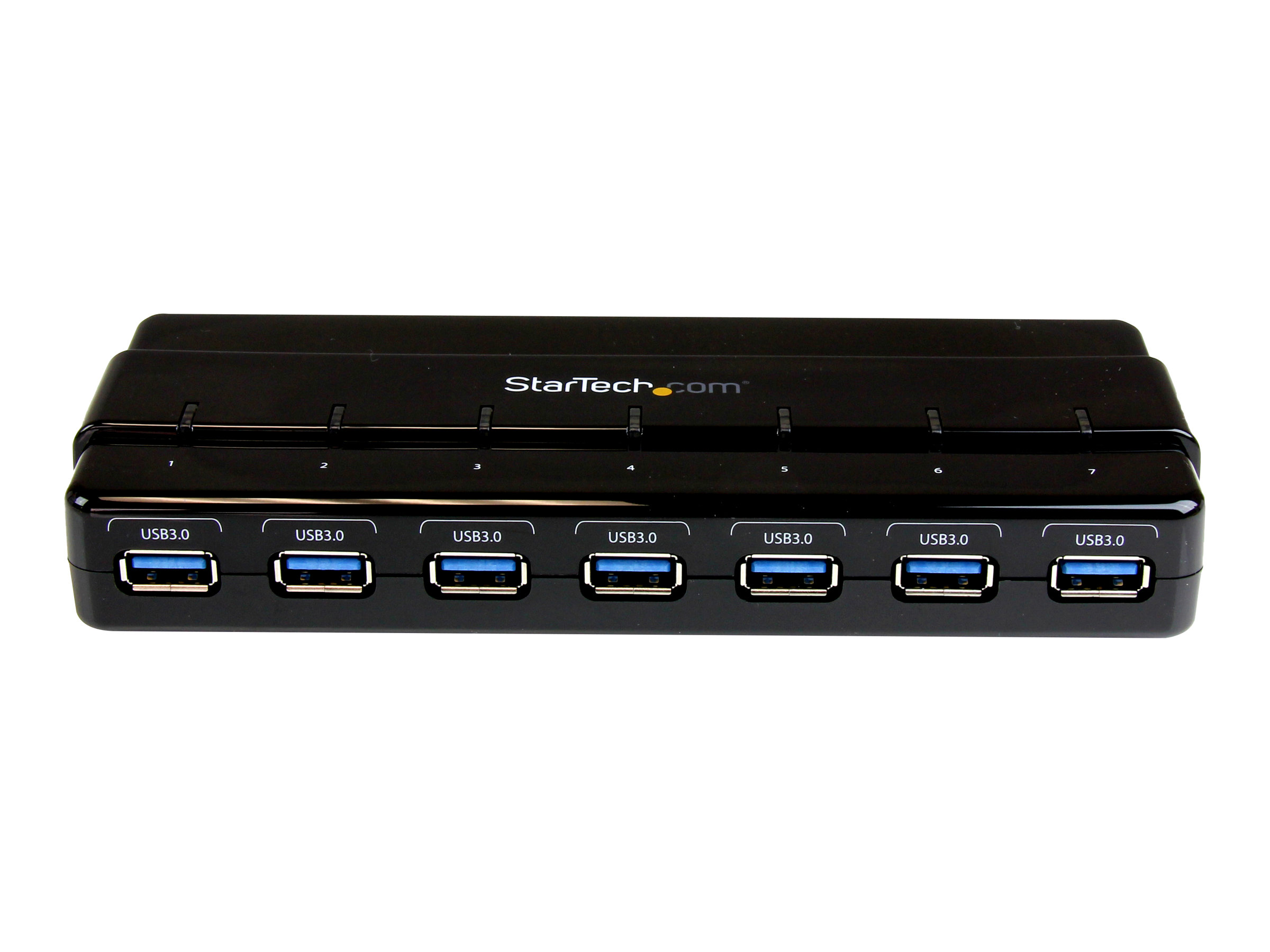 StarTech.com 7 Port USB 3.0 SuperSpeed Hub - USB 3 Hub Netzteil / Stromanschluss und Kabel, Ansicht 3