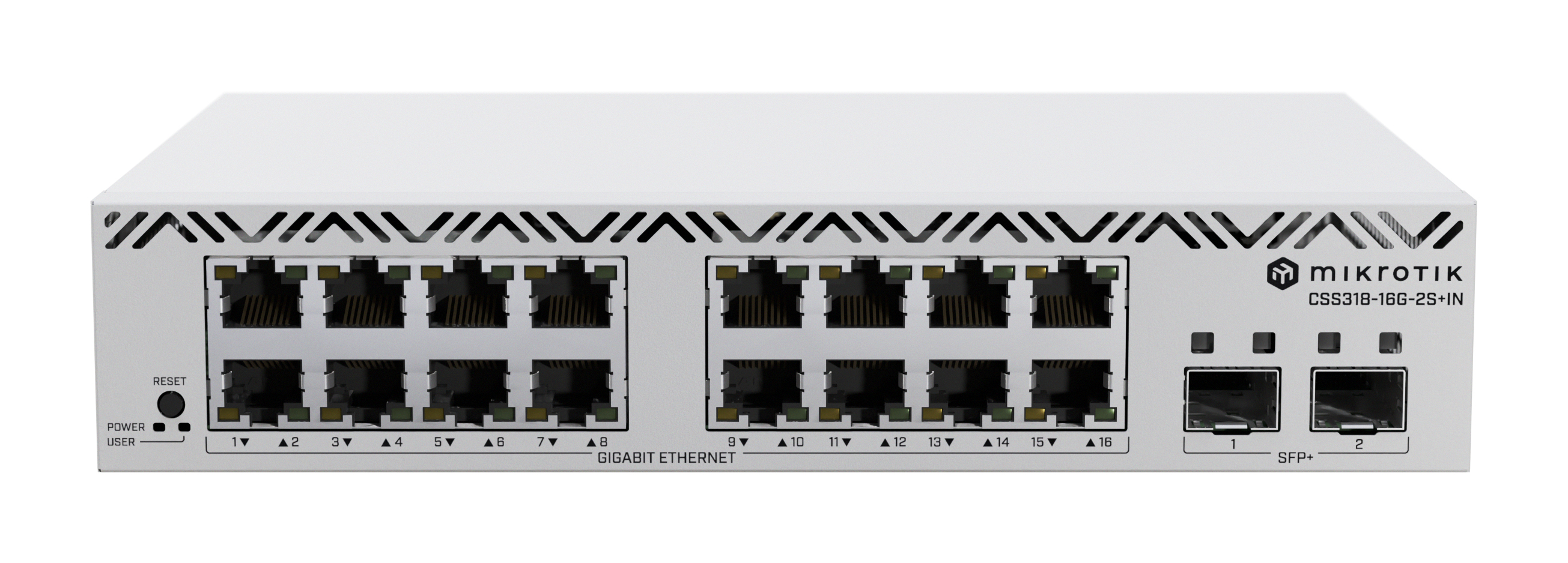 MikroTik Cloud Smart Switch CSS318-16G-2S+IN 16x 2x SFP+ - - 1 - - 1 - - 1 - Switch - 1 Gbps, Ansicht 4