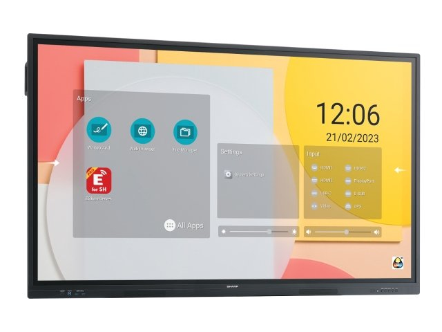 Sharp PN-LC862 - Digital Signage Flachbildschirm - 2,18 m (86) - LCD - 3840 x 2160 Pixel - WLAN - 16/7, Ansicht 3