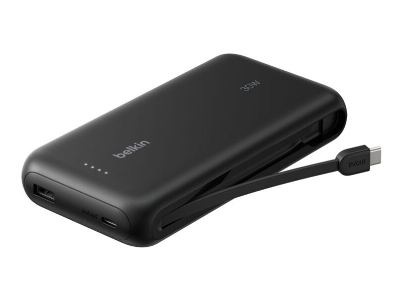 Belkin Gaming - Powerbank - 20000 mAh - 30 Watt - Fast Charge, PD - 3 Ausgabeanschlussstellen (USB, 2 x USB-C)
