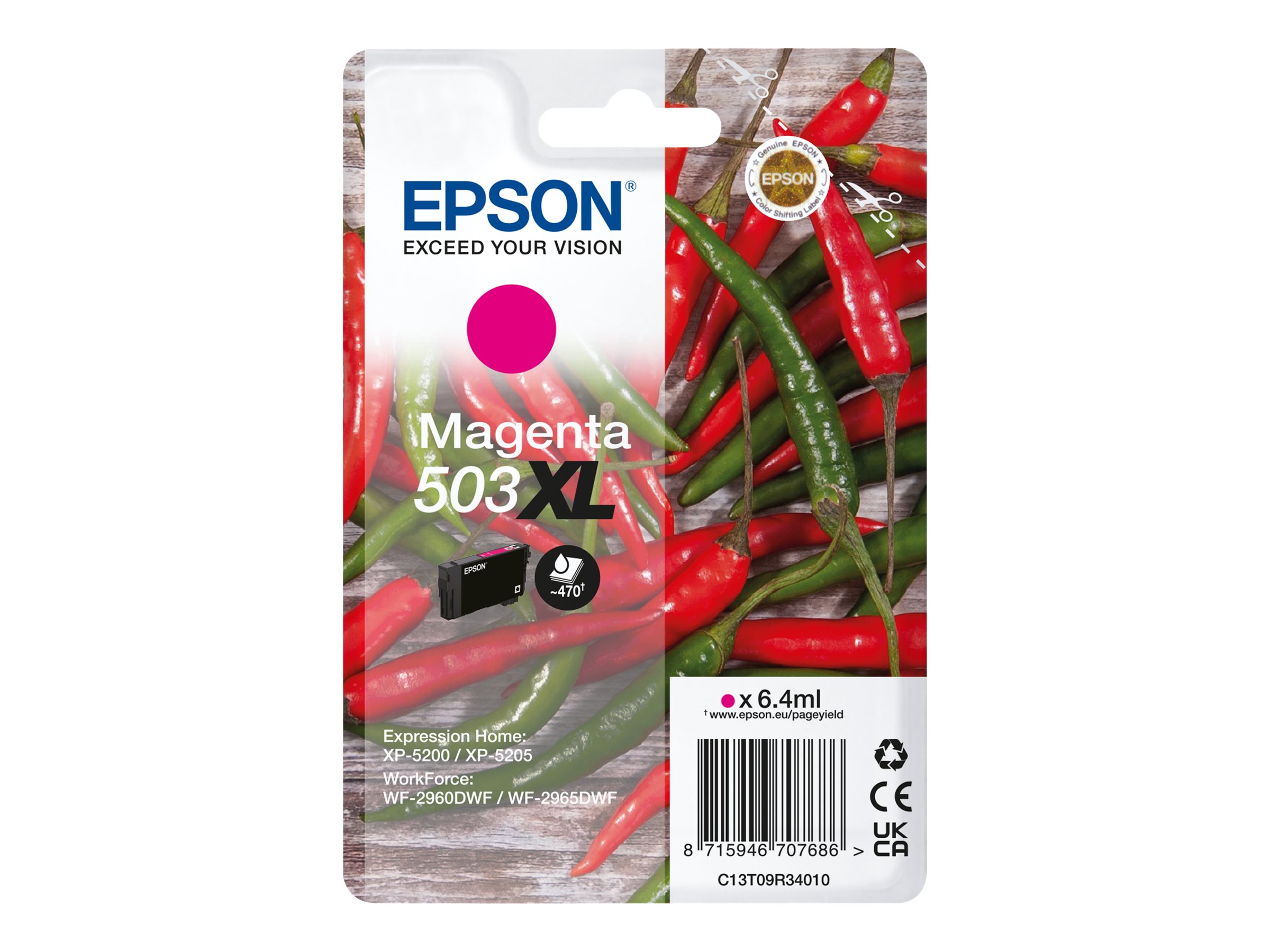Epson 503XL - 6.4 ml - XL - Magenta - original - Blisterverpackung