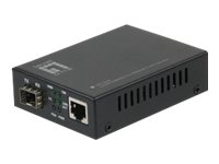 LevelOne GVT-2000 - Medienkonverter - 1GbE - 10Base-T 100Base-TX 1000Base-T 1000Base-X - RJ-45  SFP (mini-GBIC)