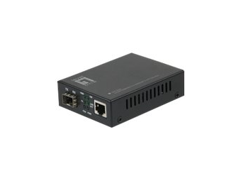 LevelOne GVT-2000 - Medienkonverter - 1GbE - 10Base-T 100Base-TX 1000Base-T 1000Base-X - RJ-45  SFP (mini-GBIC)