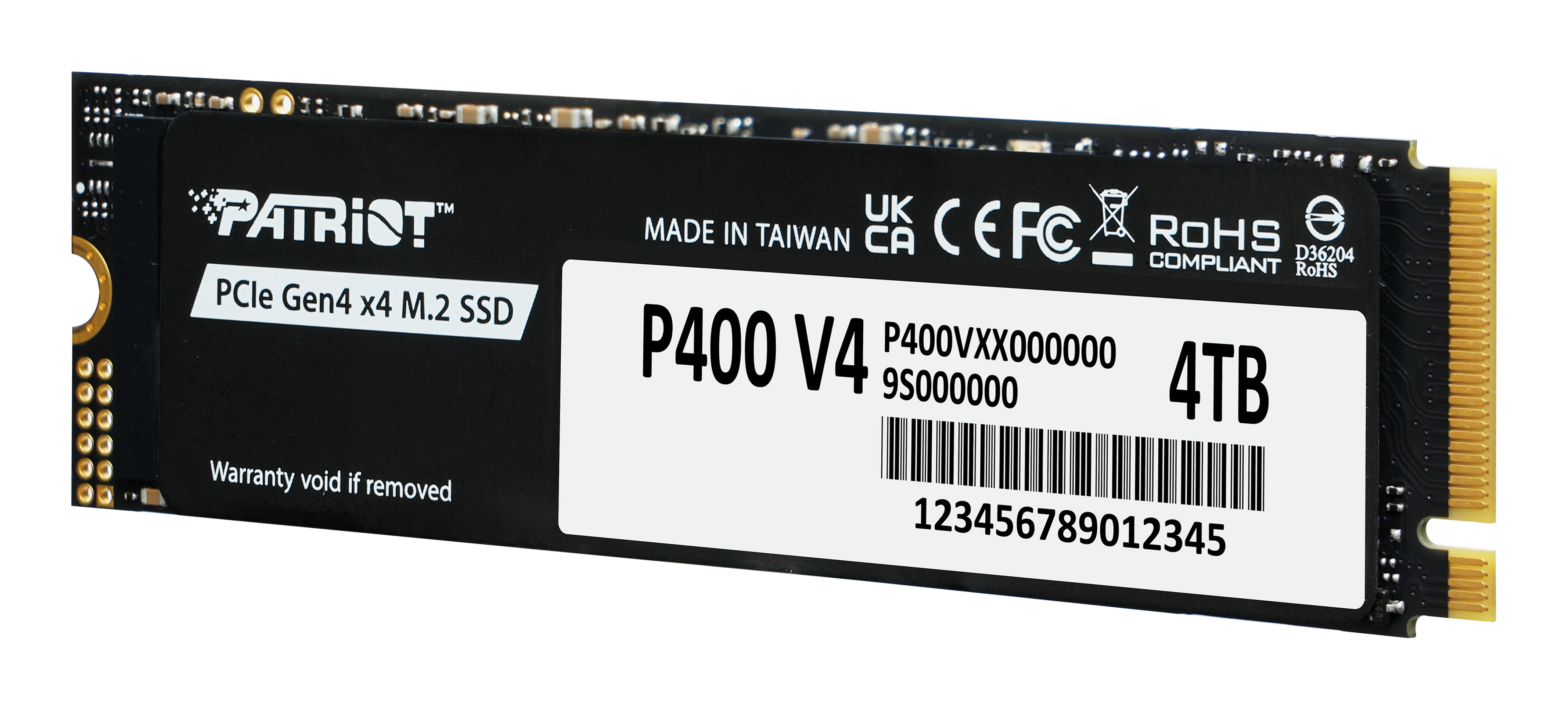 PATRIOT P400 V4 - SSD - 4 TB - intern - M.2 2280 - PCIe 4.0 x4 (NVMe), Ansicht 4