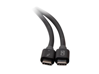 C2G 2.5ft Thunderbolt 4 USB C Cable - USB C to USB C - 40Gbps - MM - Thunderbolt-Kabel - 24 pin USB-C (M)