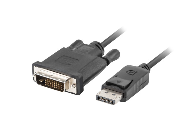 Lanberg CA-DPDV-10CU-0018-BK - 1,8 m - DisplayPort - DVI-D - Männlich - Männlich - 1920 x 1080 Pixel, Ansicht 3