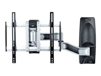 StarTech.com Articulating TV Wall Mount VESA Wall Mount Supports 65 inch99lbFlatCurved TVs Retractable Low Profile Wall Mount TV Bracket Adjustable Corner TV Wall Mount SwivelRotationTilt (TV-WALL-MOUNT-65FS)