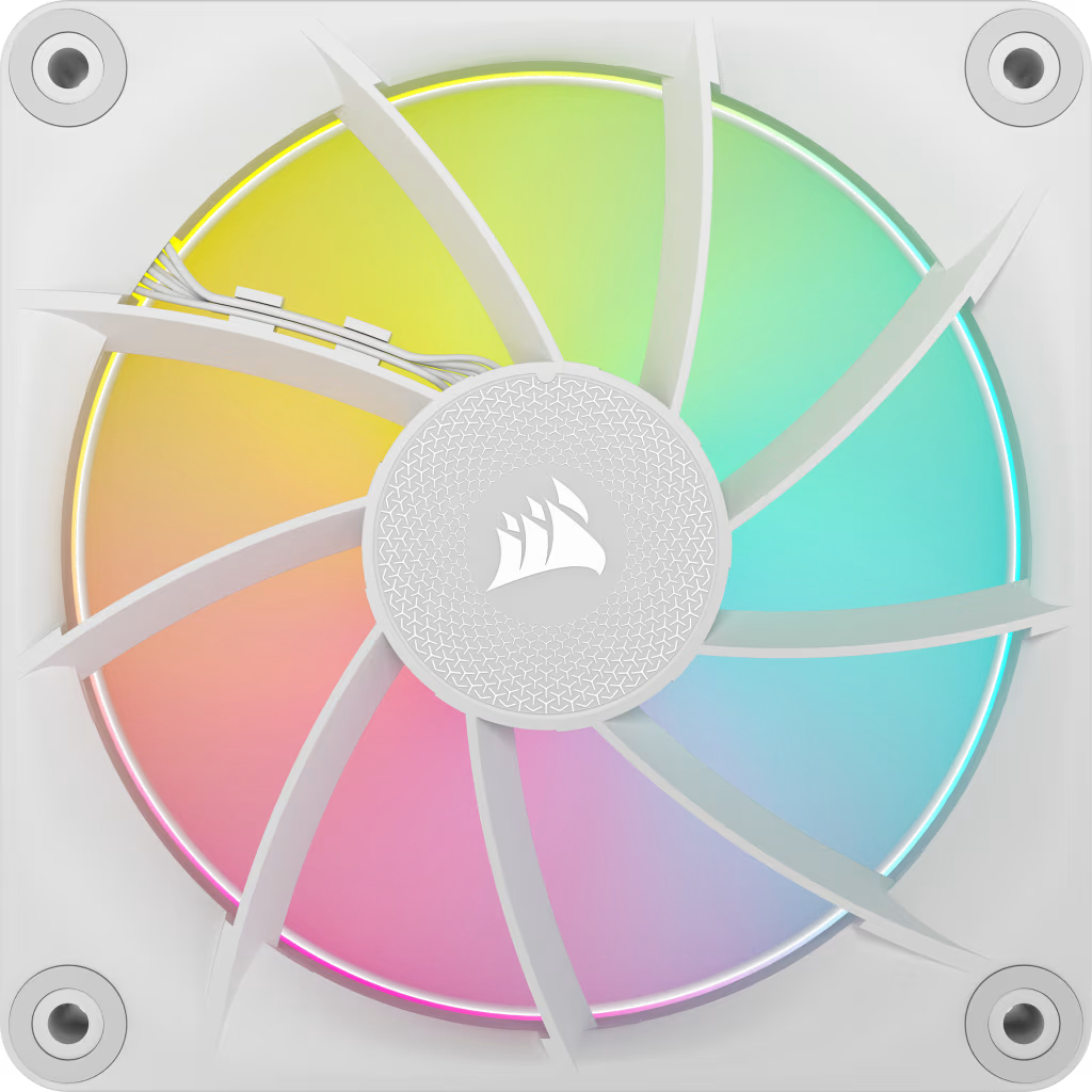 Corsair iCUE Link LX120 RGB - Gehäuselüfter - 120 mm - Weiß, Ansicht 2
