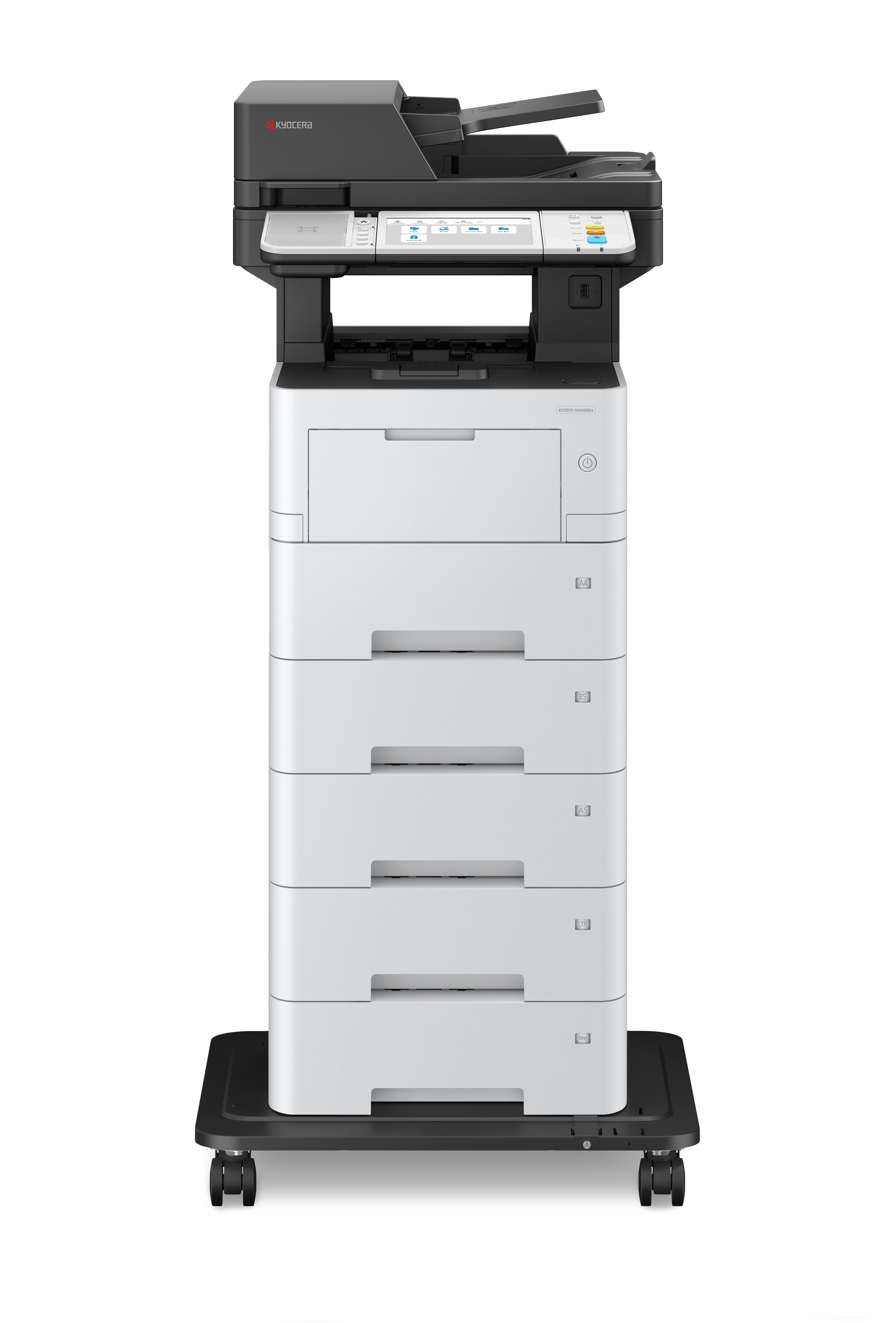 Kyocera ECOSYS MA4500ix 220-240V50/60HZ - Laser - Monodruck - 1200 x 1200 DPI - A4 - Direktdruck - Schwarz - Weiß, Ansicht 2