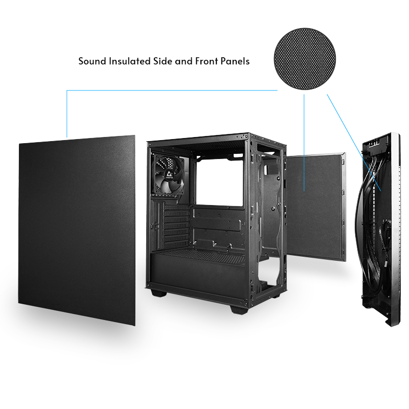 Chieftec Elox Series AS-01B-OP - Tower - ATX (ATX), Ansicht 2