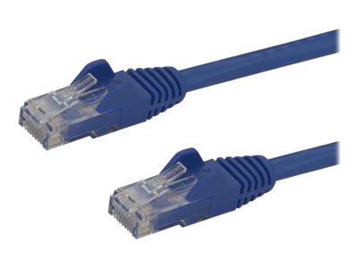 StarTech.com 7.5m CAT6 Ethernet Cable, 10 Gigabit Snagless RJ45 650MHz 100W PoE Patch Cord, CAT 6 10GbE UTP Network Cable w/Strain Relief, Blue, Wiring is UL Certified/TIA - Category 6 - 24AWG (N6PATC750CMBL)