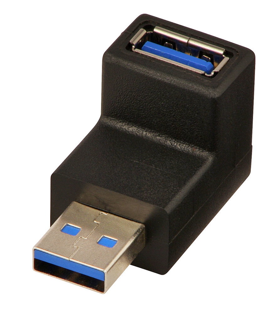 Lindy USB 3.0 Adapter Typ A 90° nach unten - USB-Adapter - USB Type B (W)