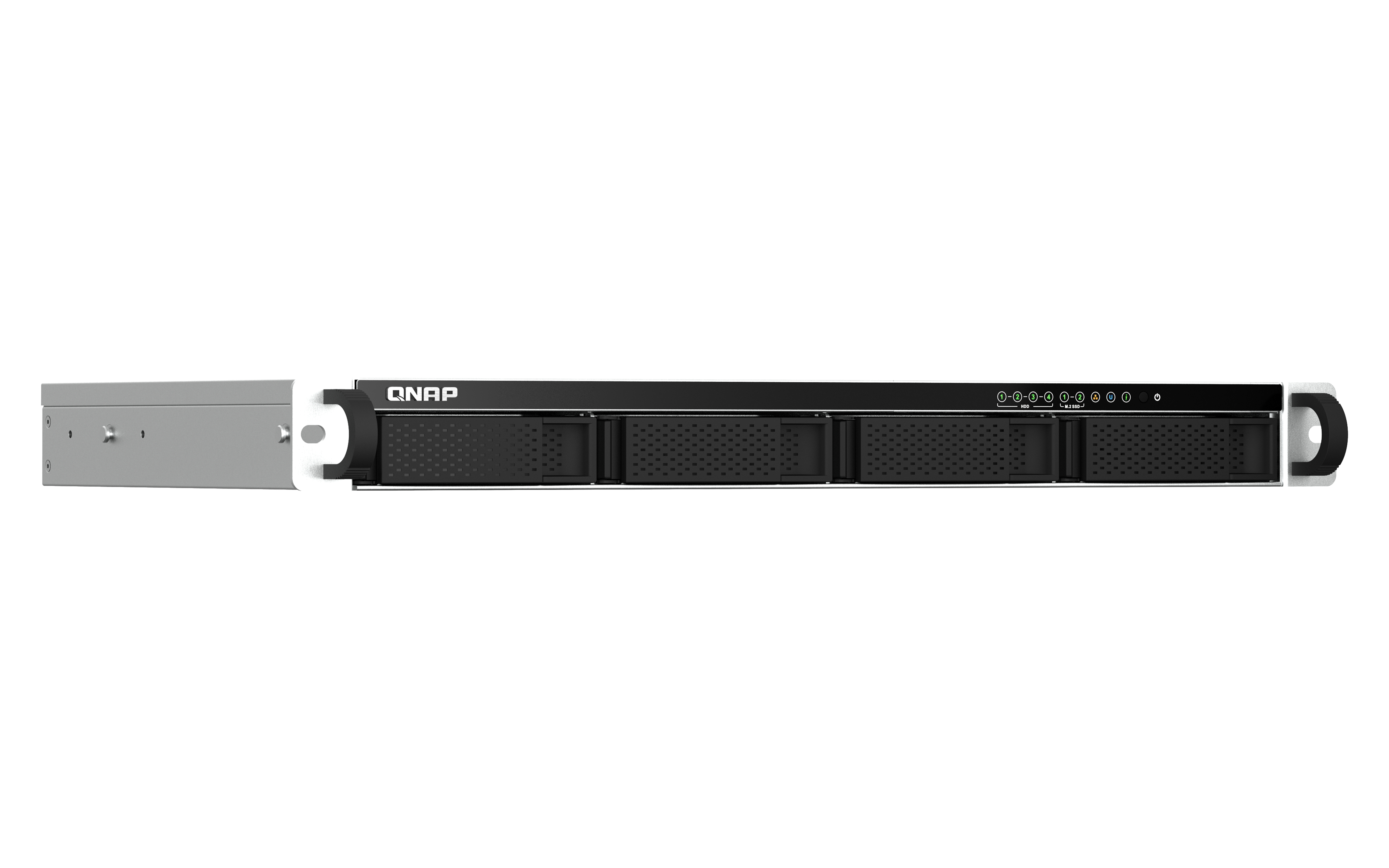 QNAP TS-464eU - NAS-Server - 4 Schächte - Rack, Ansicht 3