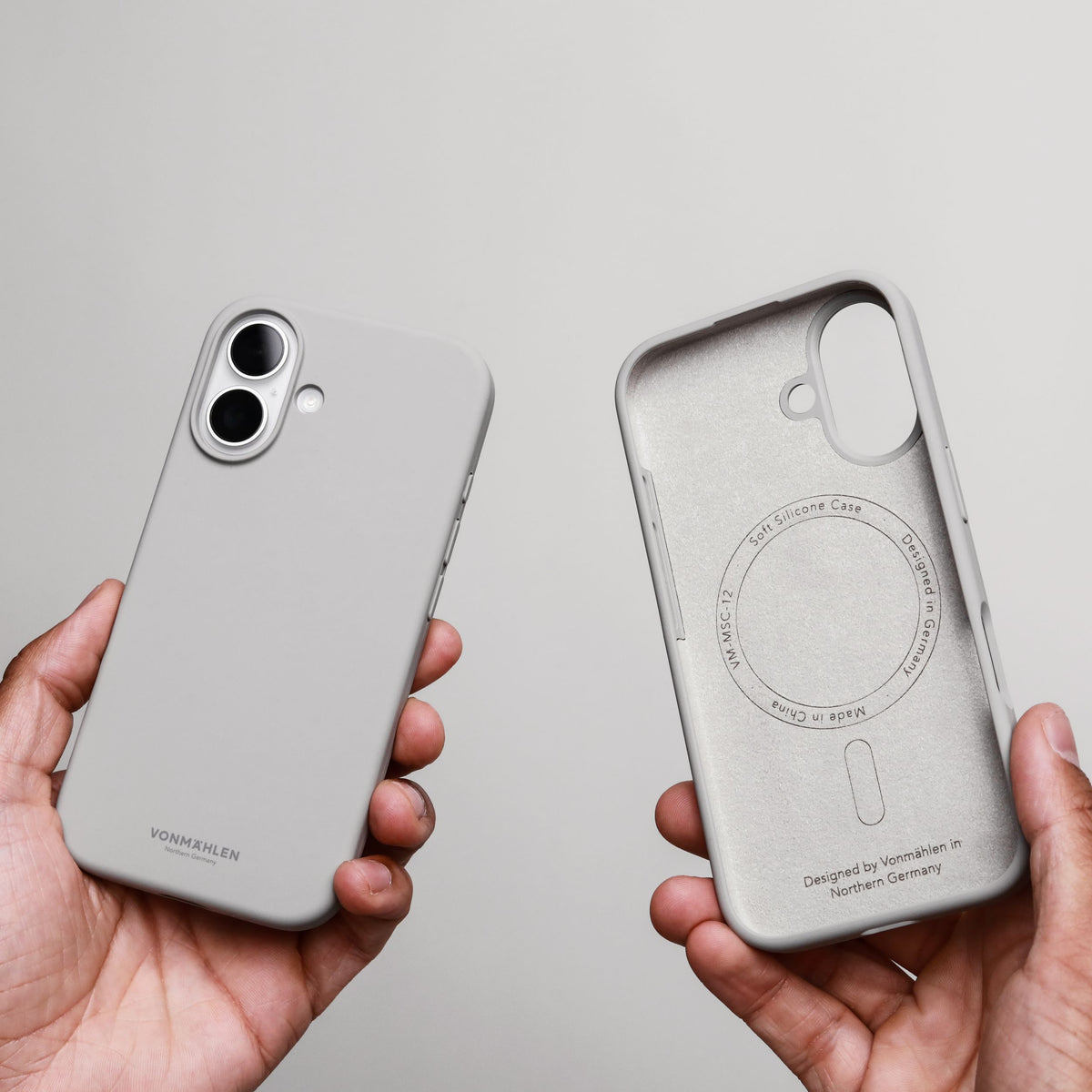 Vonmählen Soft Silicone Case iPhone 17 Light Gray, Ansicht 3