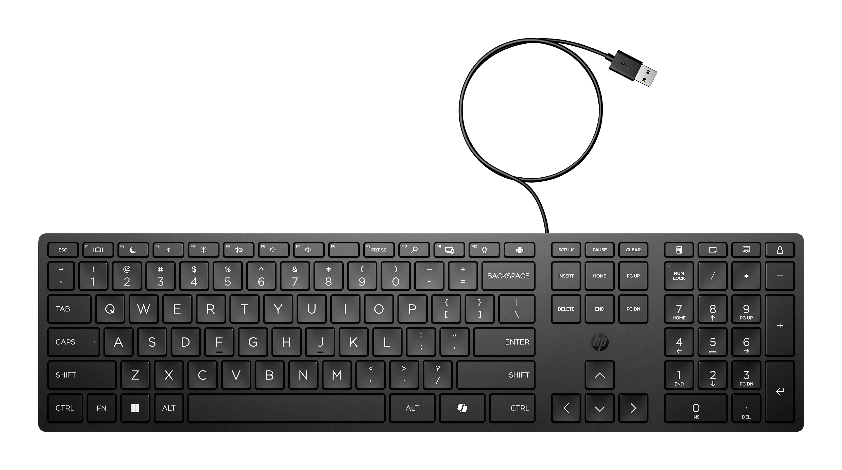 HP Desktop 320K - Tastatur - USB - TL: Deutsch, QWERTZ, Ansicht 3