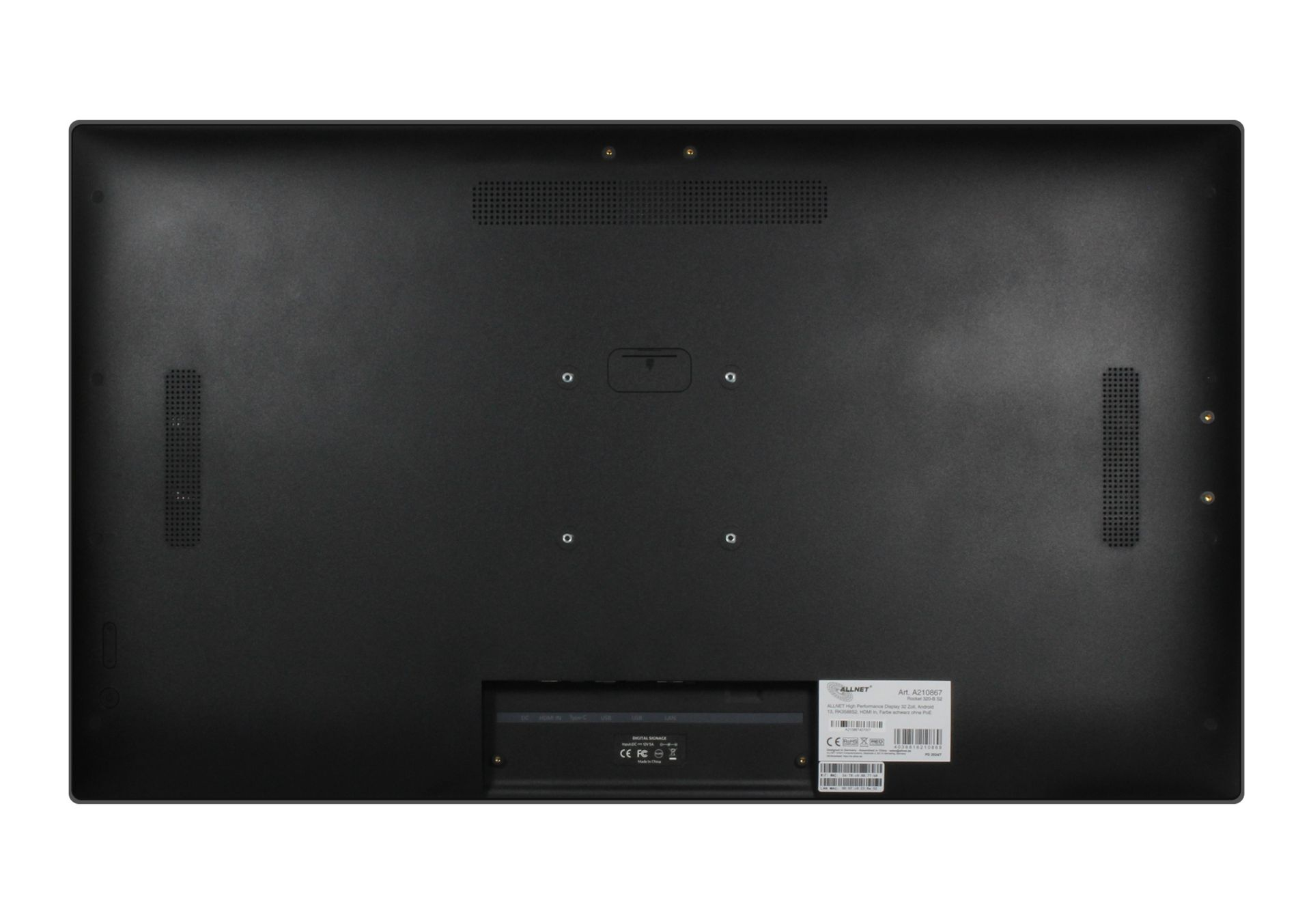 ALLNET High Performance Display 32 Zoll Android 12 RK3588 HDMI In Farbe schwarz ohne, Ansicht 2