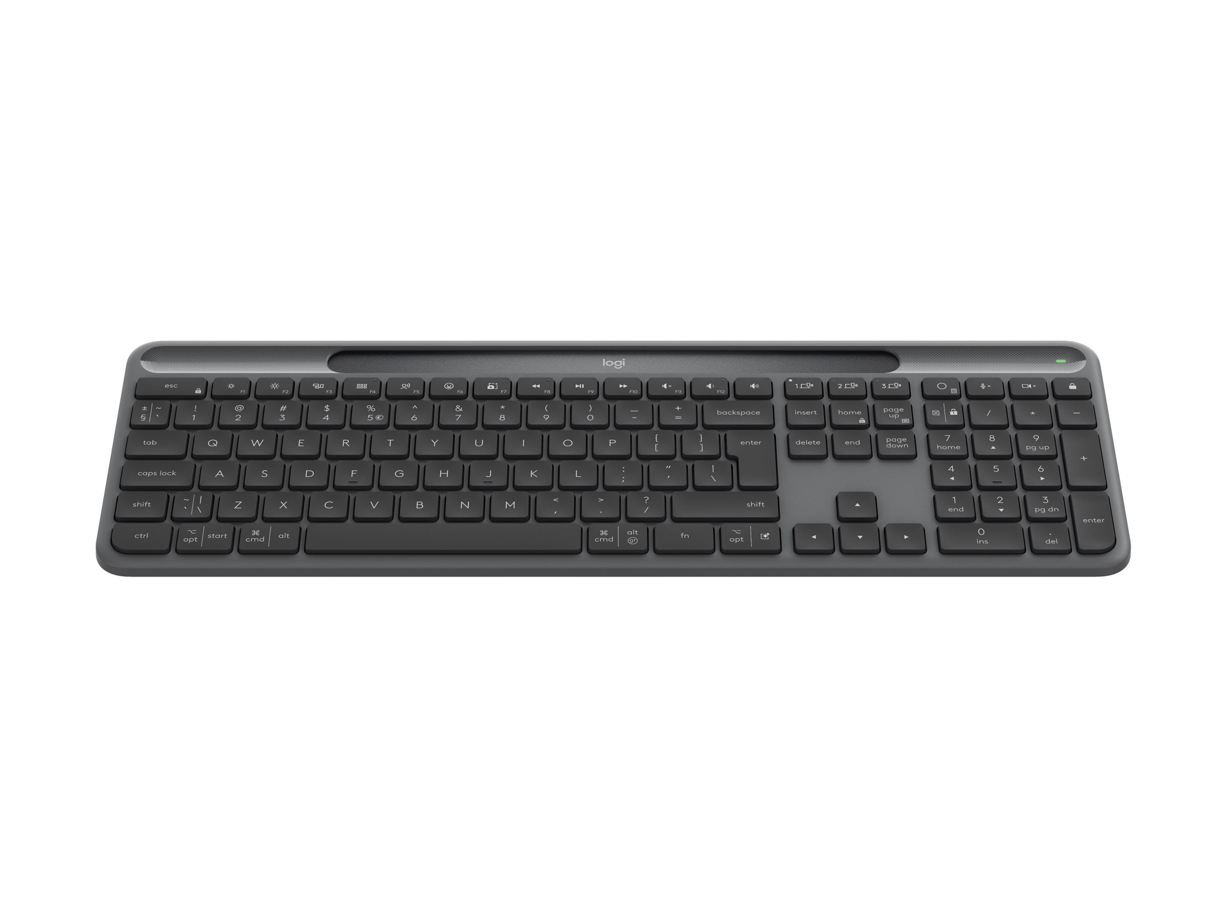 Logitech Signature Slim Solar+ K980 - Tastatur - TL: US, QWERTY, Ansicht 4