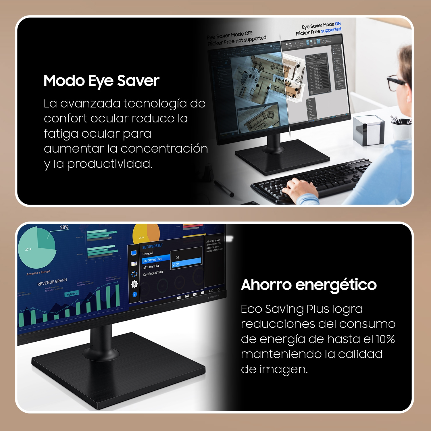 Samsung Essential S3 S24D304GAU - S30GD Series - LED-Monitor - 61 cm (24), Ansicht 3