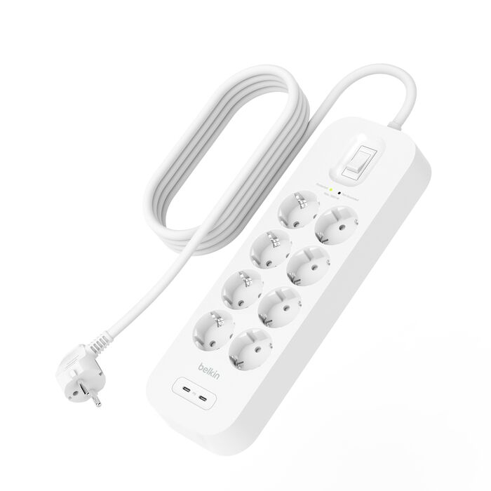 Belkin Connect - Überspannungsschutz - mit 2 USB-C Ports, Ansicht 3
