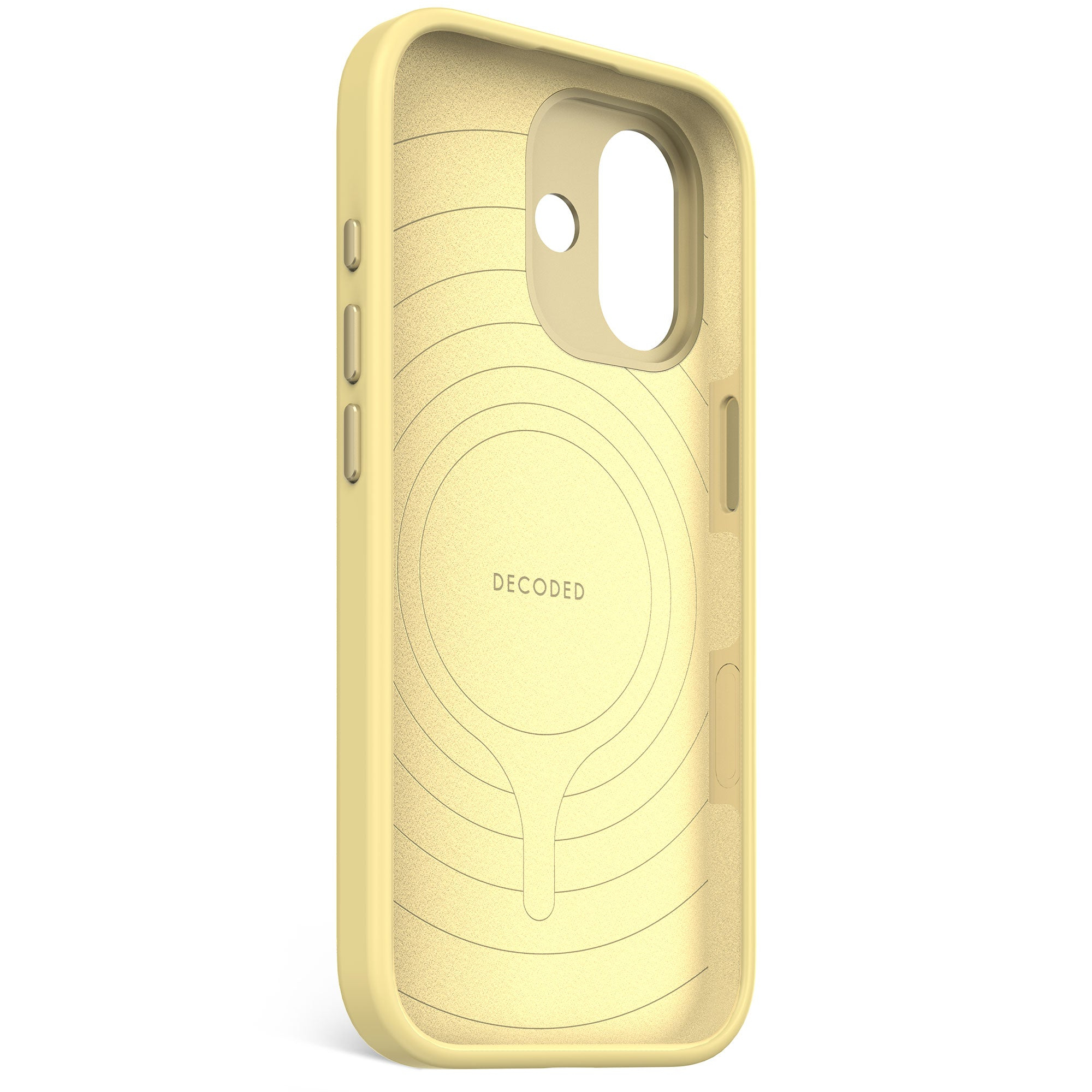 Decoded AntiMicrobial Silicone Backcover iPhone 17 Yuma Yellow, Ansicht 3