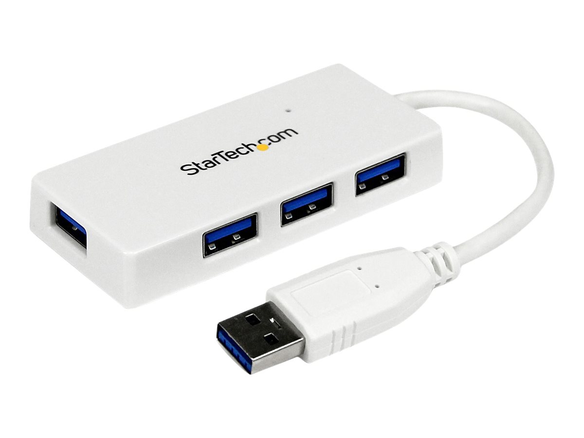 StarTech.com 4 Port USB 3.0 SuperSpeed Hub - Weiß, Ansicht 2