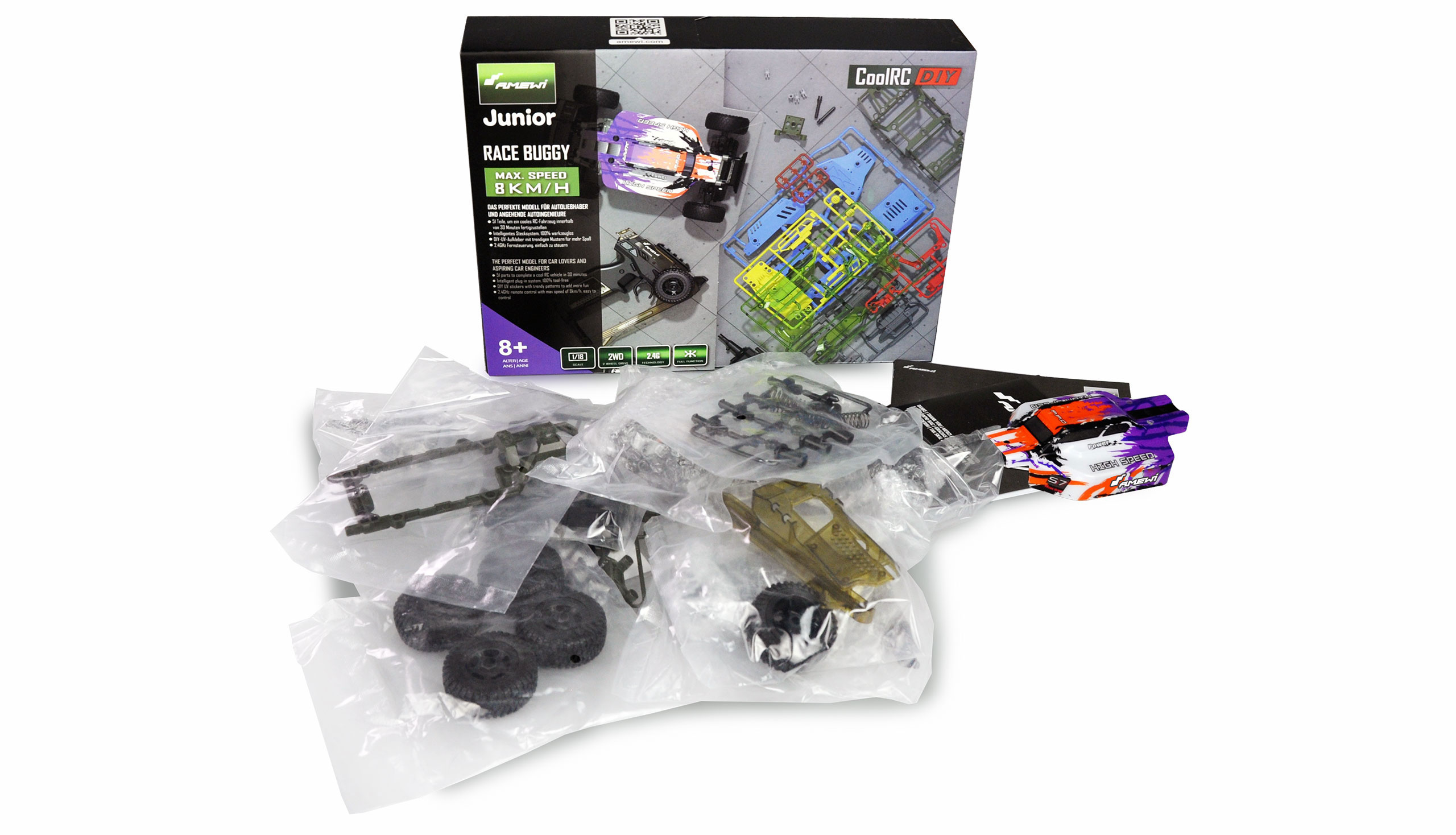 Amewi CoolRC DIY Race Buggy 2WD 1:18 - Buggy - 1:18 - 8 Jahr(e) - 300 g, Ansicht 2
