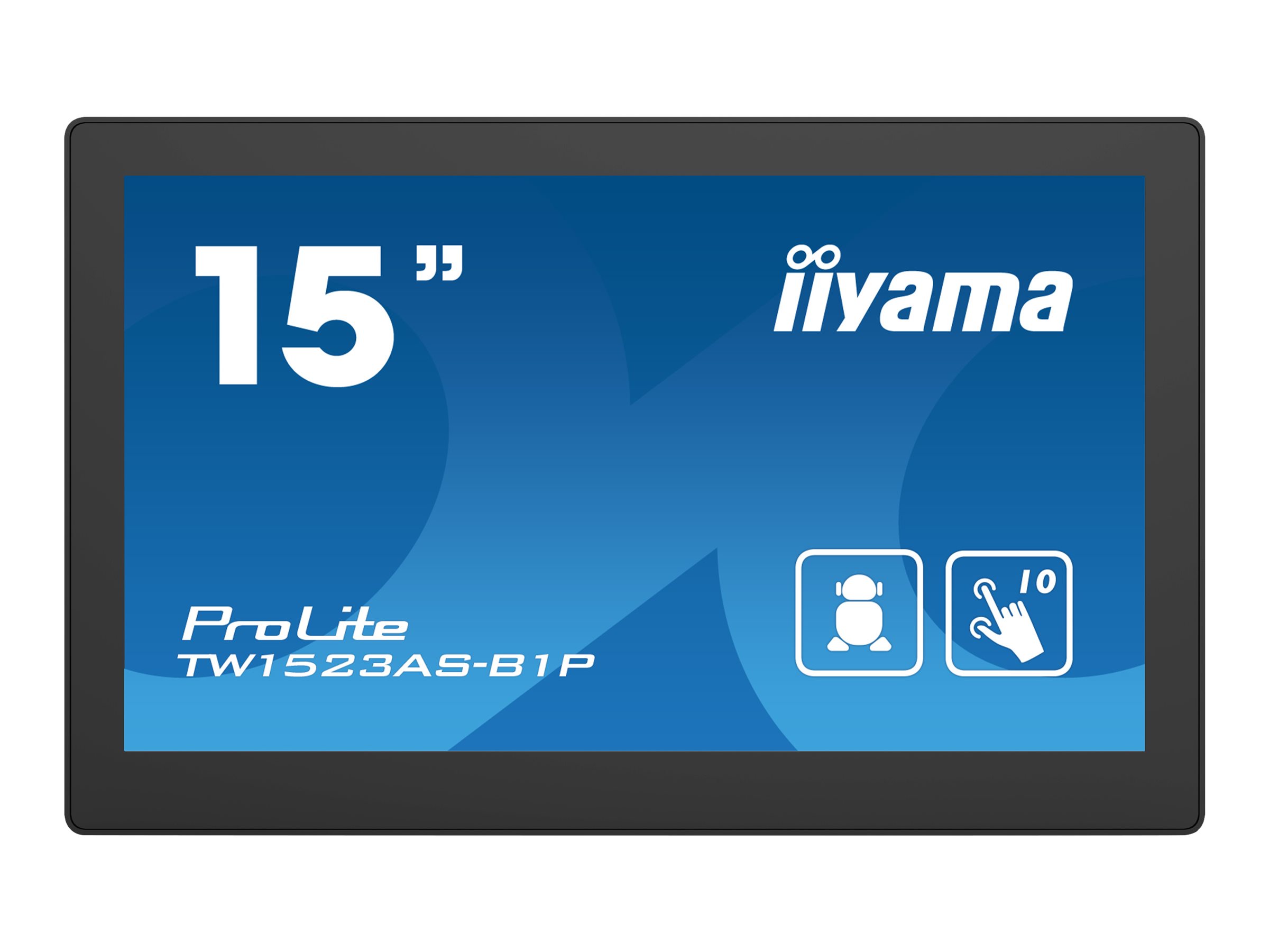 iiyama ProLite TW1523AS-B1P, 39,6cm (15,6 Zoll), Projected Capacitive, Android, schwarz