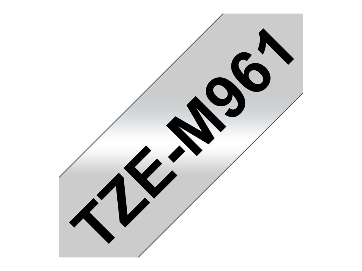 Brother TZe-M961 - Schwarz auf Silber (matt) - Rolle (3,6 cm x 8 m), Ansicht 3