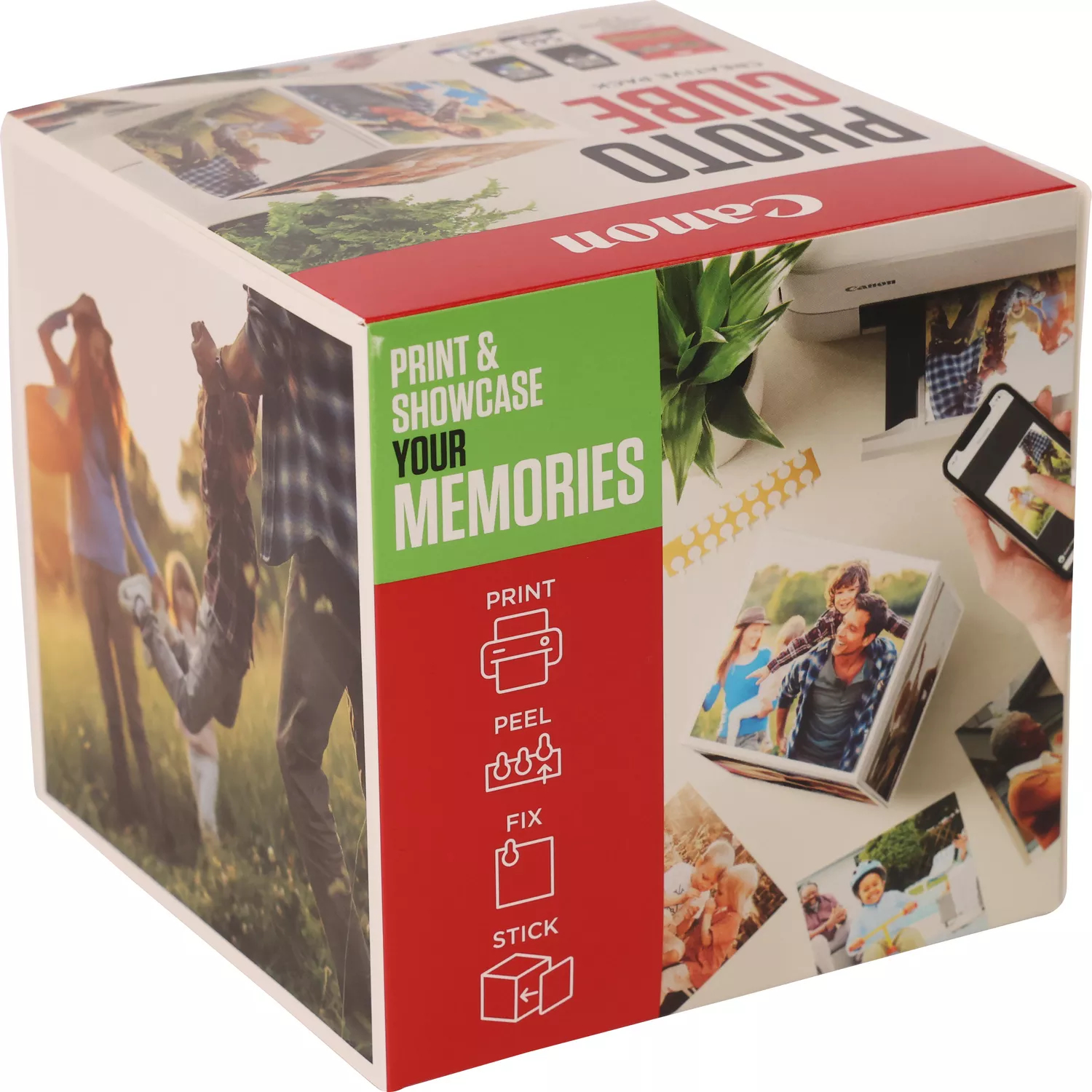 Canon Photo Cube Creative Pack - Glänzend - 2er-Pack - Schwarz, Farbe (Cyan, Magenta, Gelb), Ansicht 3