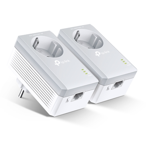 TP-LINK TL-PA4010PKIT AV500+ Powerline Kit with AC Pass Through - Powerline Adapterkit - HomePlug AV (HPAV), Ansicht 3