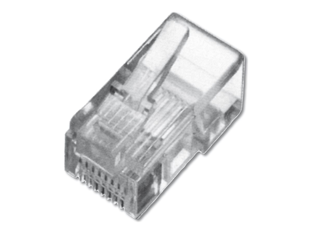 DIGITUS Modularstecker für Rundkabel, ungeschirmt, 100 Stk.