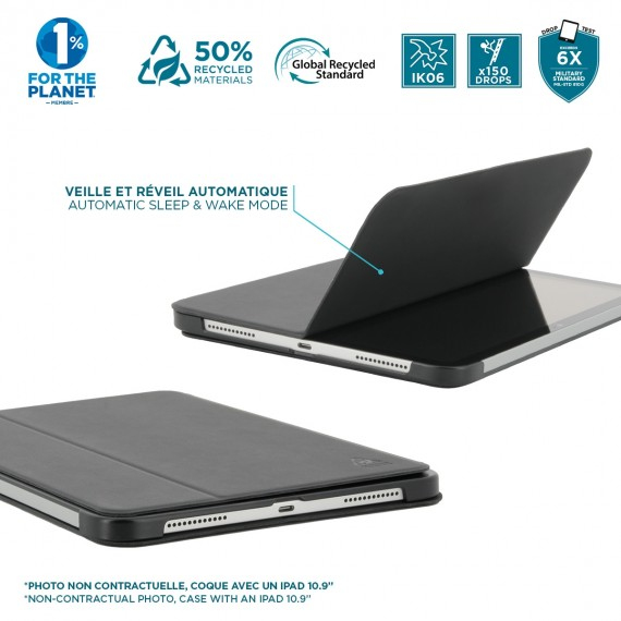 Mobilis RE.LIFE for iPad Pro 11 2024 M4 Black 50% Recycle - Notebook, Ansicht 4