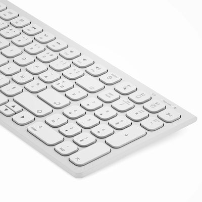 Alogic Echelon Compact USB-C BT Keyboard + Mouse White - Tastatur - USB Typ C - TL: Deutsch, QWERTZ, Ansicht 3