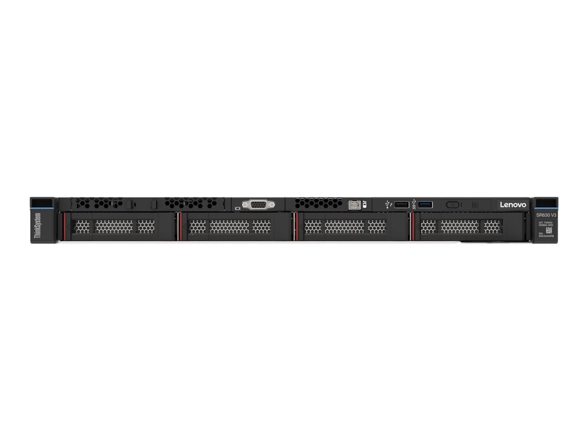 Lenovo ThinkSystem SR630 V3 7D73 - Server - Rack-Montage - 1U - zweiweg - 1 x Xeon Gold 6526Y  2.8 GHz - RAM 32 GB - SAS - Hot-Swap 8.9 cm (3.5)