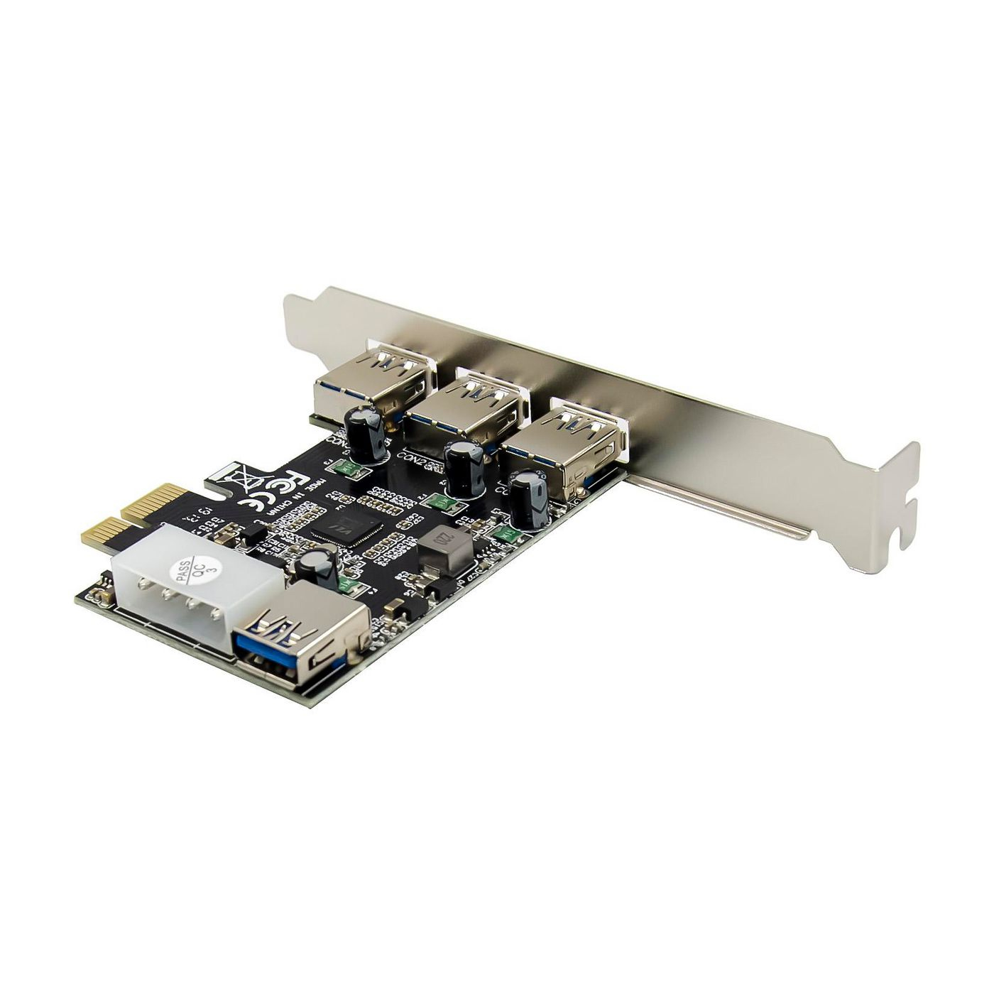 MicroConnect USB-Adapter - PCIe 2.0 - USB 3.0 x 2 + USB 3.0 (intern), Ansicht 3