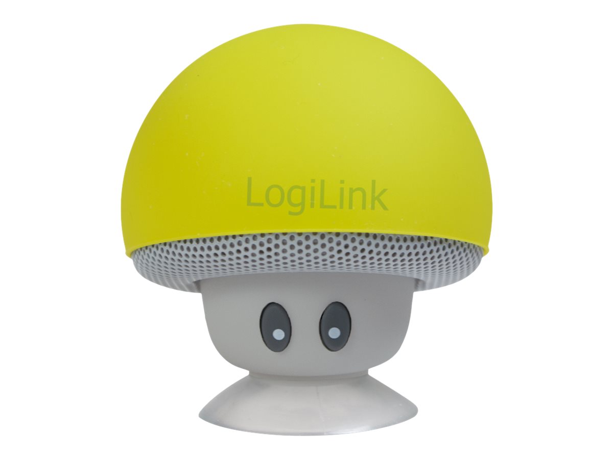LogiLink Mushroom - Lautsprecher - tragbar - Bluetooth - gelb
