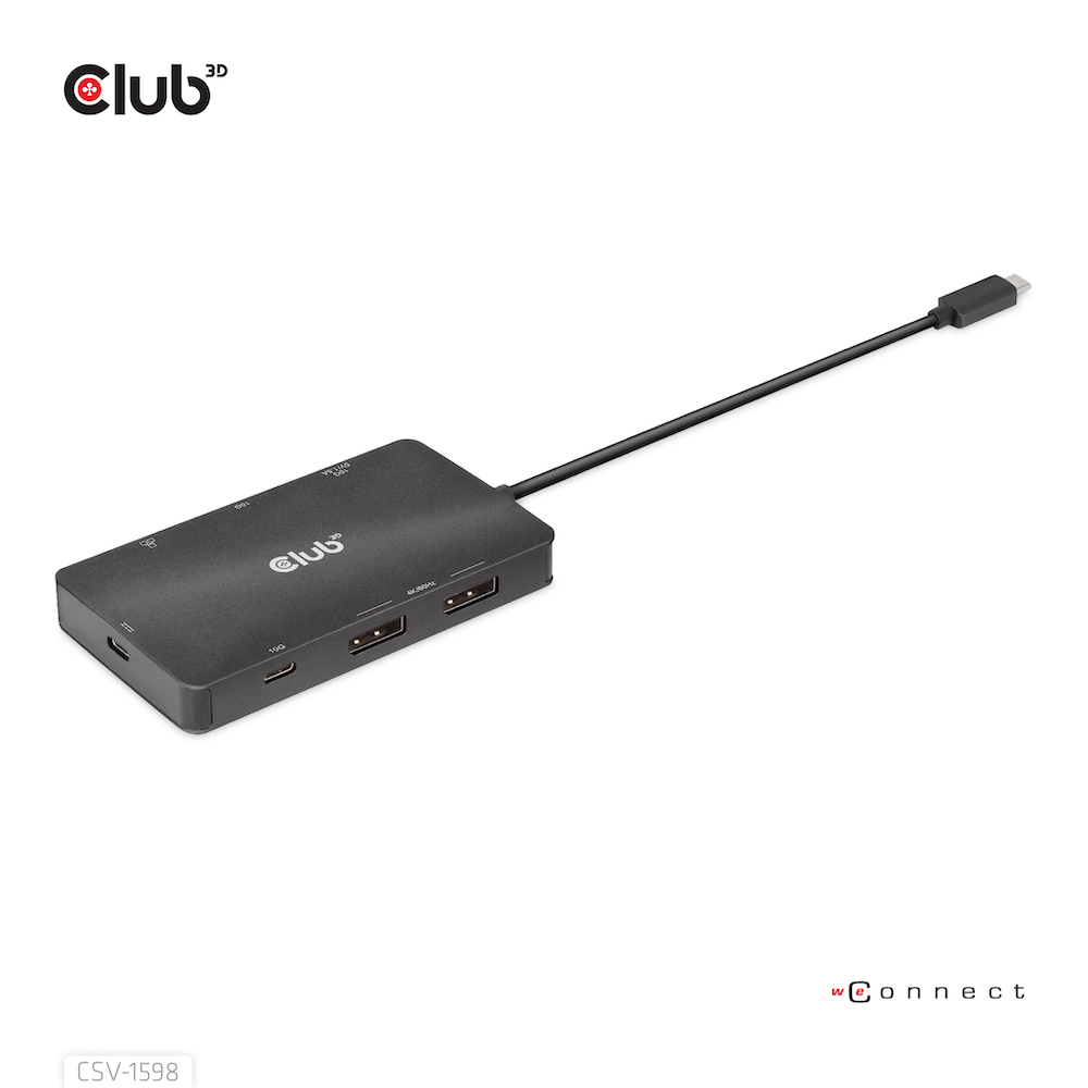 Club 3D Dockingstation - USB-C 3.2 Gen 2 - 2 x DP, Ansicht 4