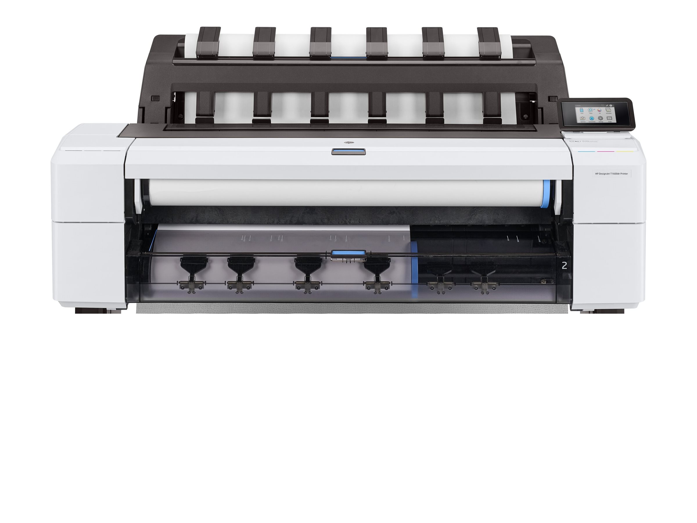 HP DesignJet T1600dr 36" Großformatdrucker Tintenstrahl 2400 x 1200 dpi 2 Rollen Gigabit LAN Schwarz, Weiß