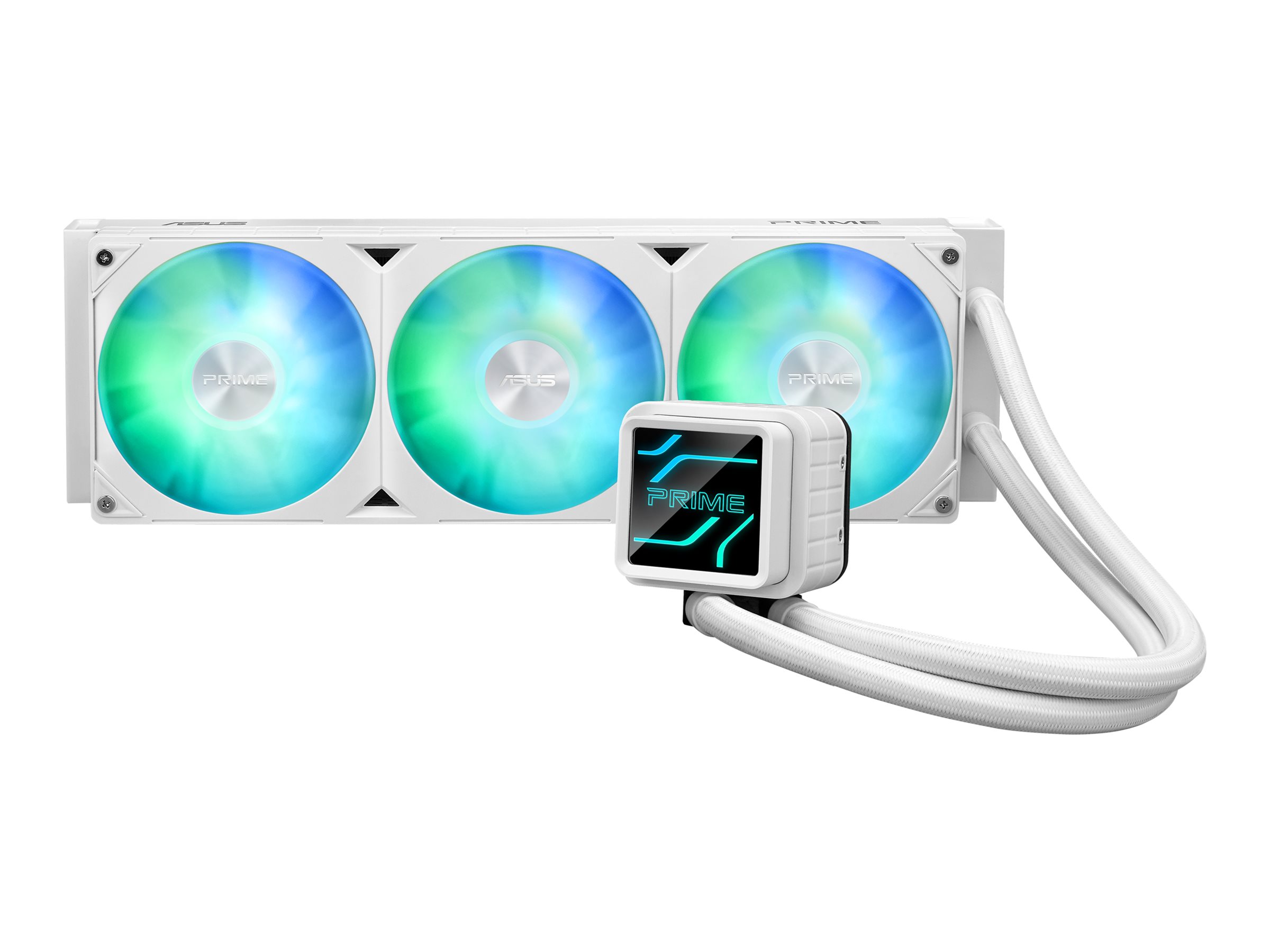 ASUS Prime LC 360 ARGB - White Edition - Prozessor-Flüssigkeitskühlsystem - Kühlergröße: 360 mm - (für: AM4, AM5, LGA1851, LGA1700, LGA1200, LGA115x Socket)