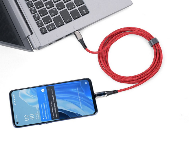 Troika Ladekabel SPEEDY XL rot - Kabel - Digital/Daten, Ansicht 3